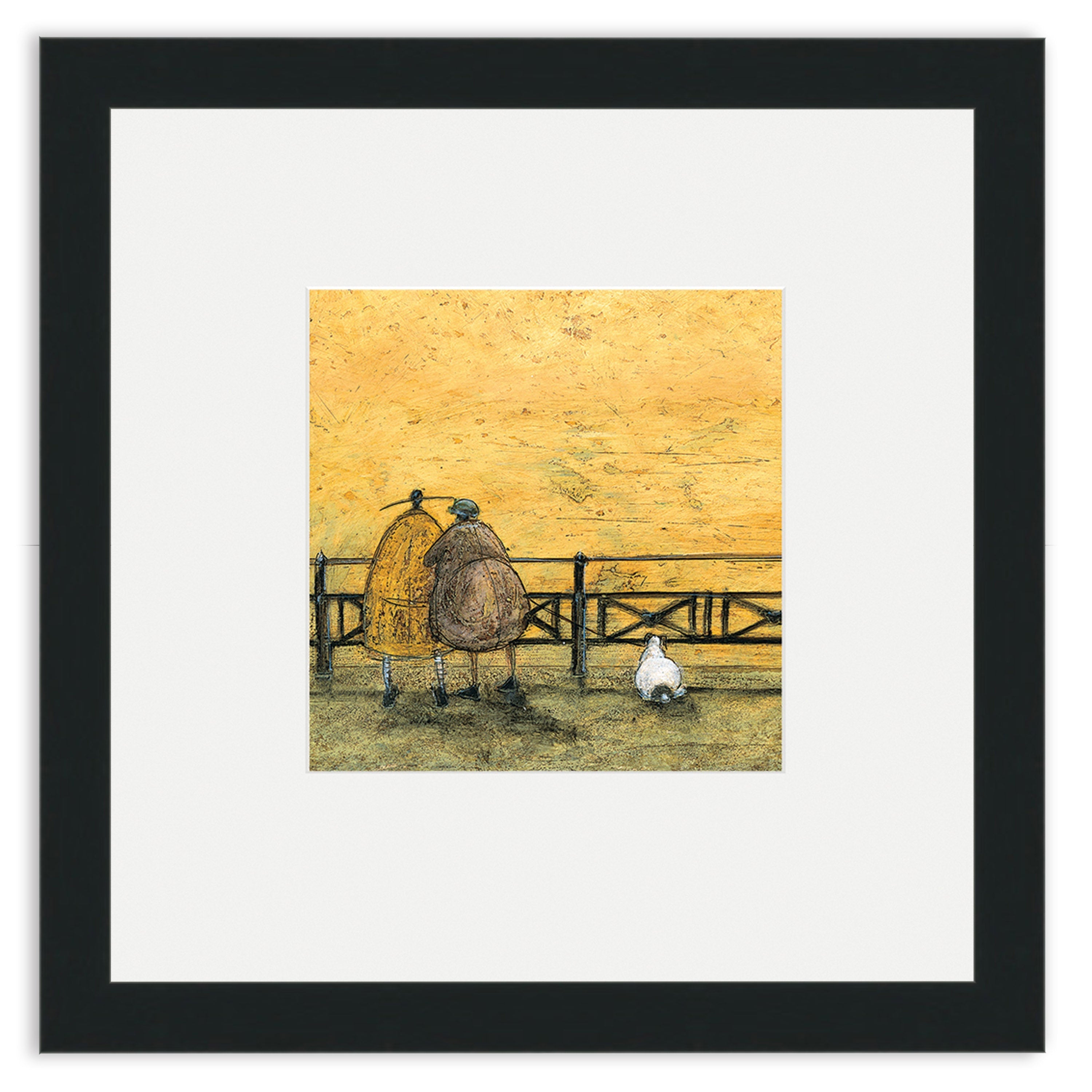 A Romantic Interlude - 30 x 30cm / Standard Ivory / Black 22mm