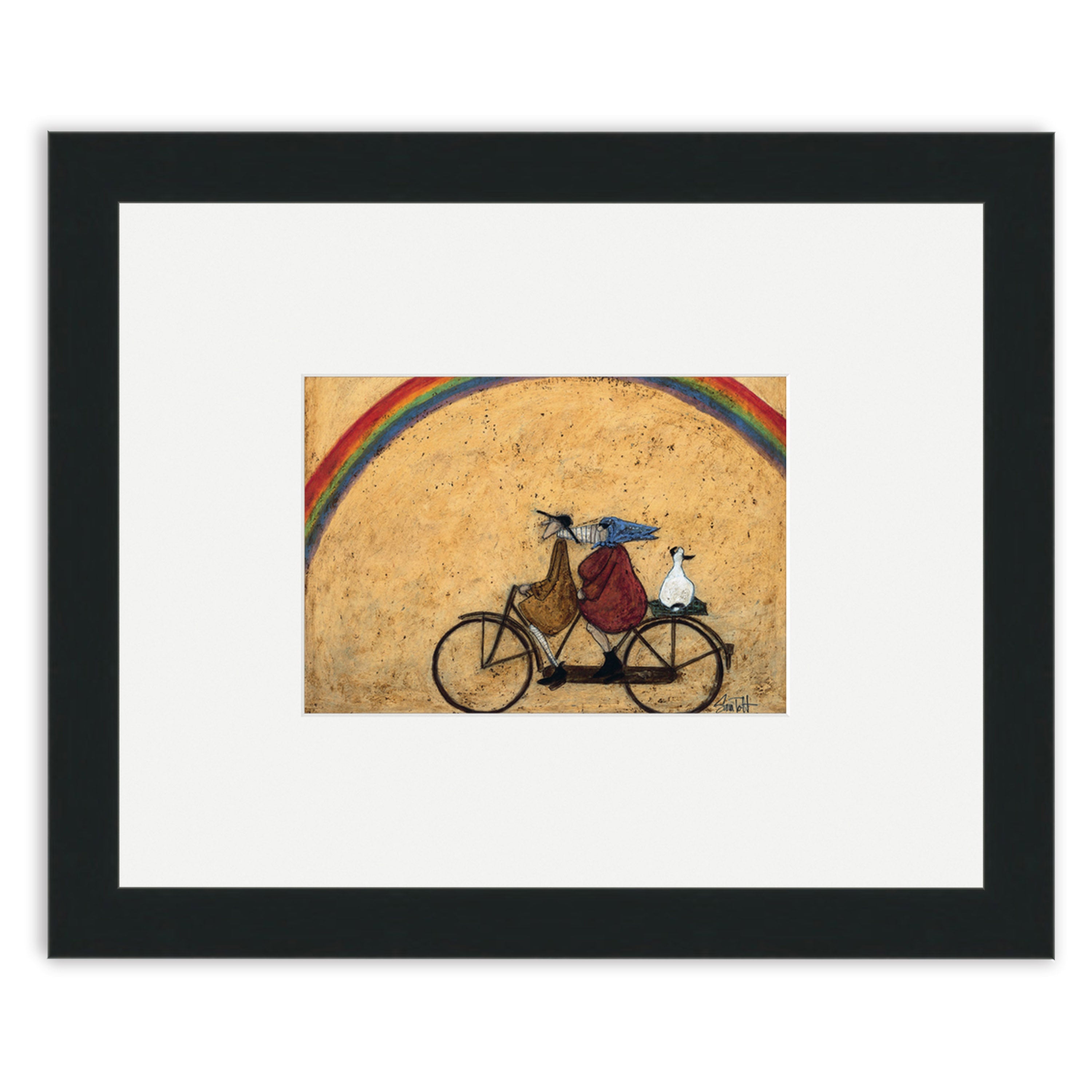 Somewhere Under a Rainbow - 24 x 30cm / Standard Ivory / Black 22mm