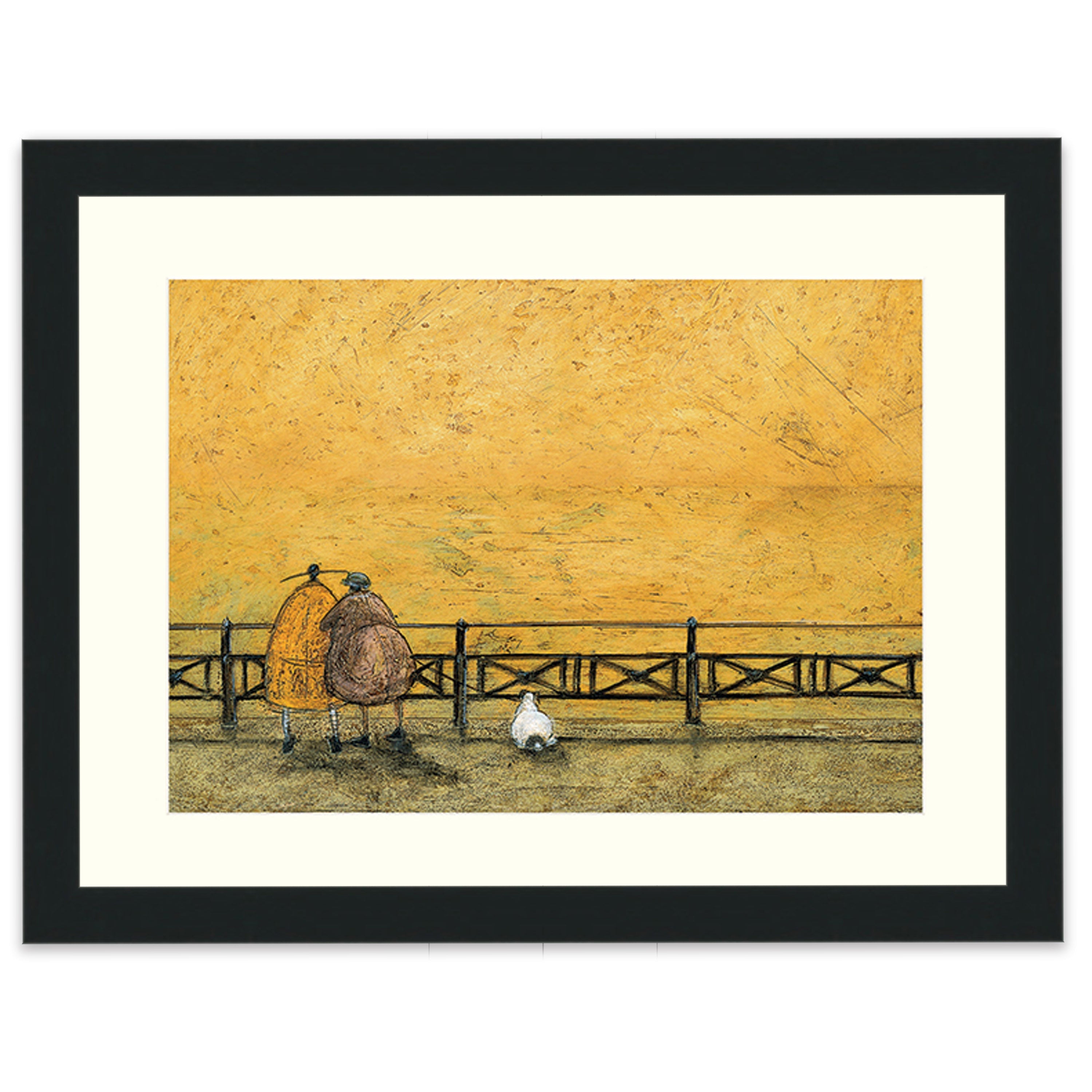 A Romantic Interlude - 30 x 40cm / Standard Ivory / Black 22mm