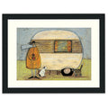 Home From Home - 30 x 40cm / Standard Ivory / Black 22mm