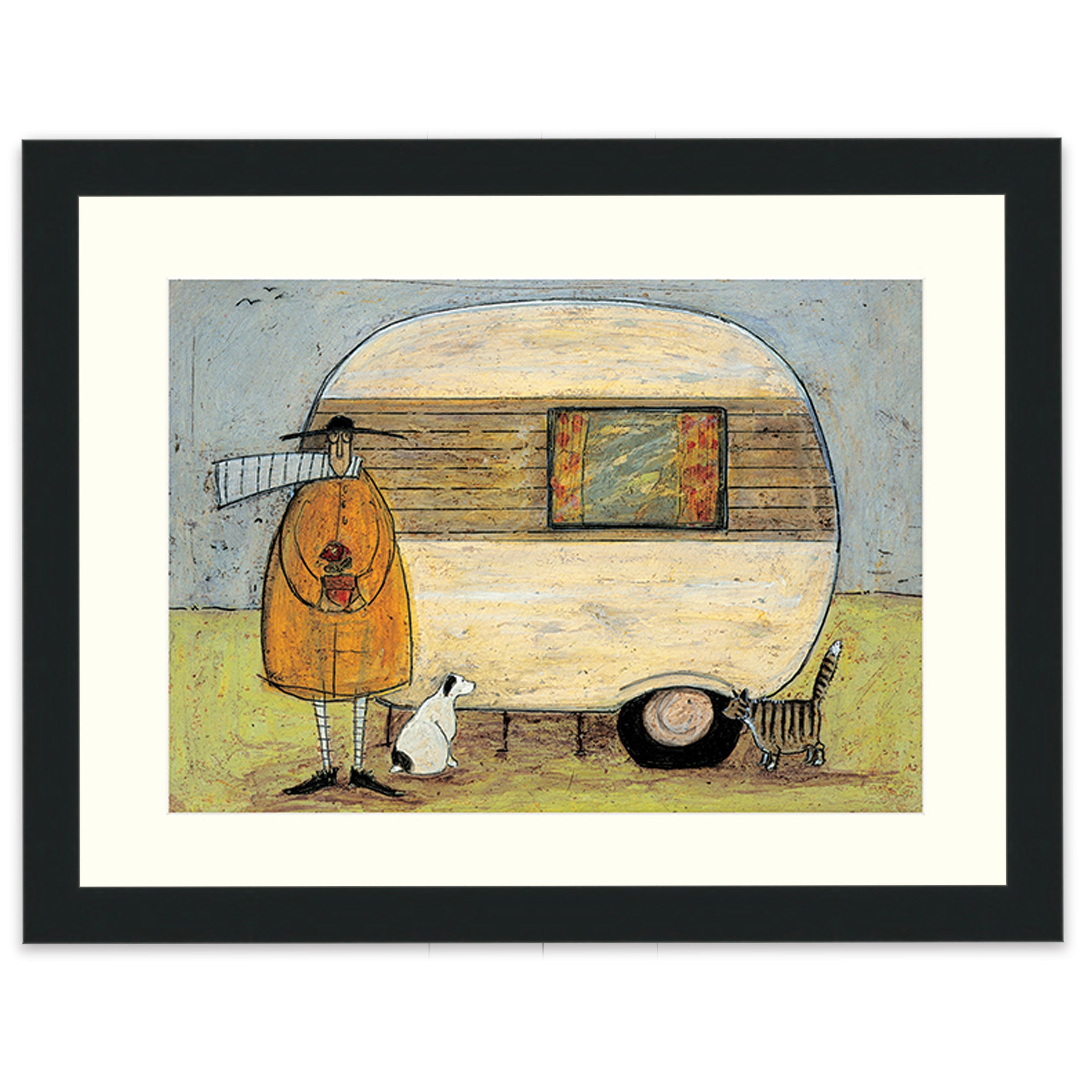 Home From Home - 30 x 40cm / Standard Ivory / Black 22mm