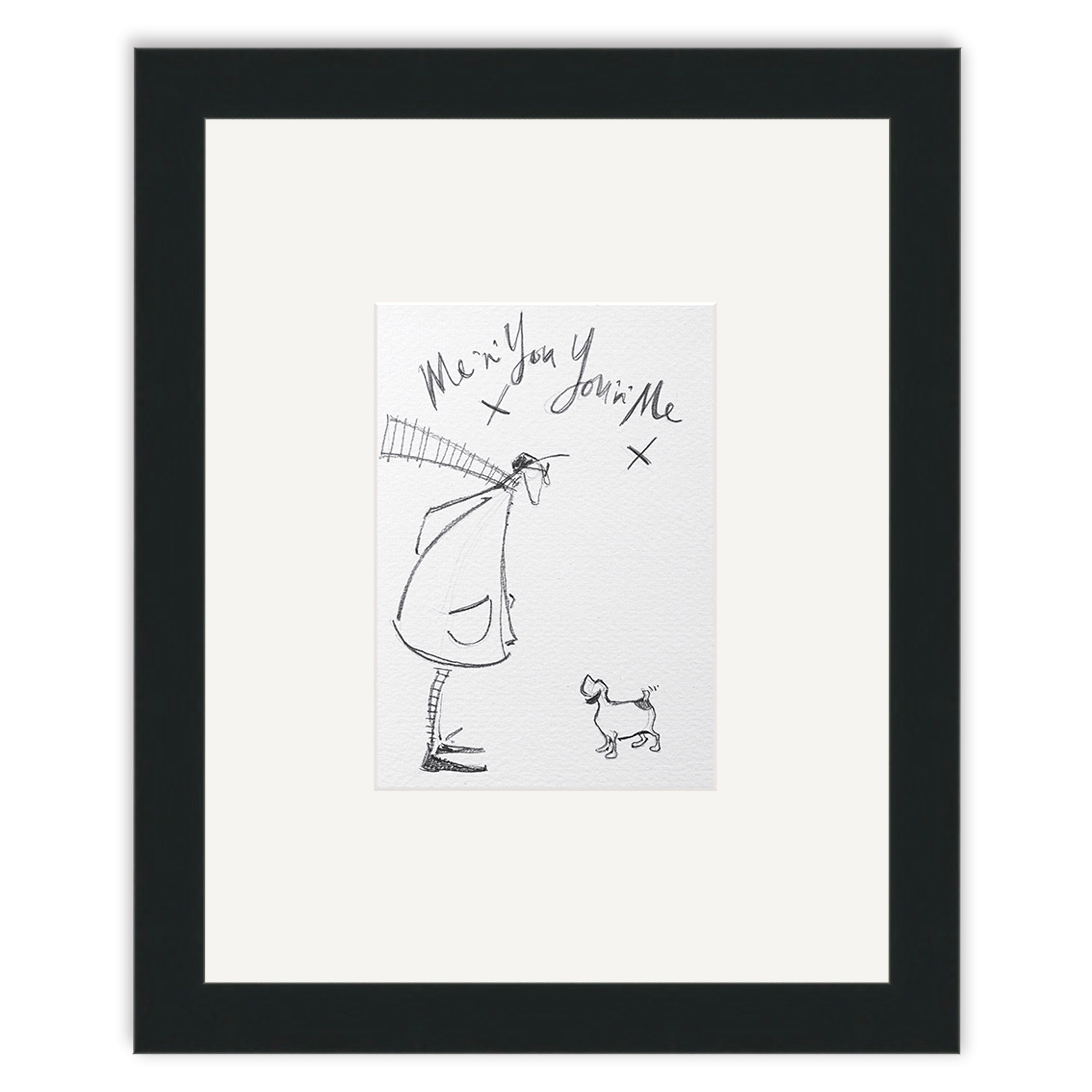 Me and You (Sketch) - 24 x 30cm / Standard Ivory / Black 22mm