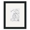A Word in your Shell Like (Sketch) - 24 x 30cm / None / Black 22mm
