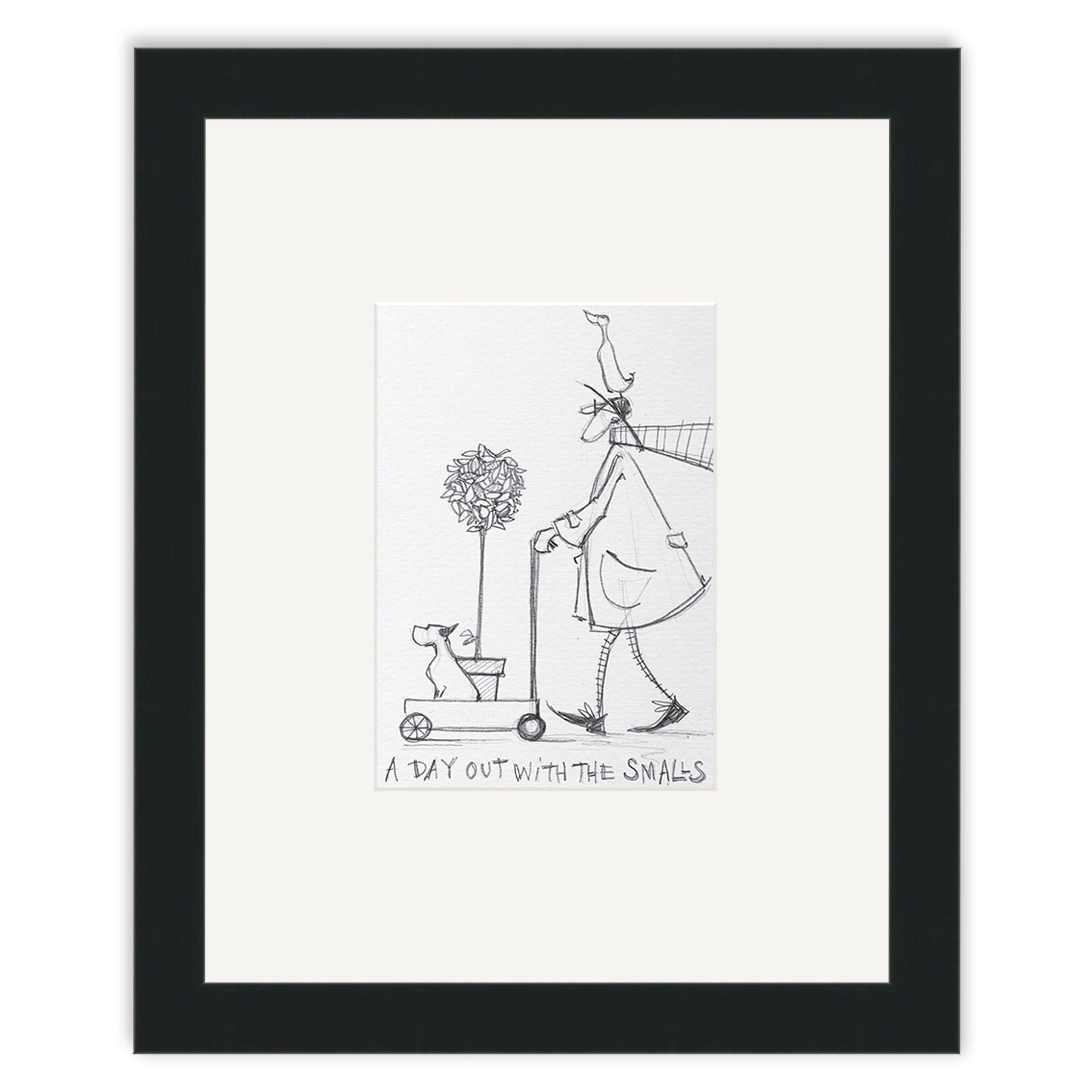 A Day out with the Smalls (Sketch) - 24 x 30cm / None / Black 22mm