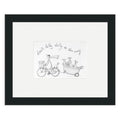 Don't Dilly Dally (Sketch) - 24 x 30cm / Standard Ivory / Black 22mm