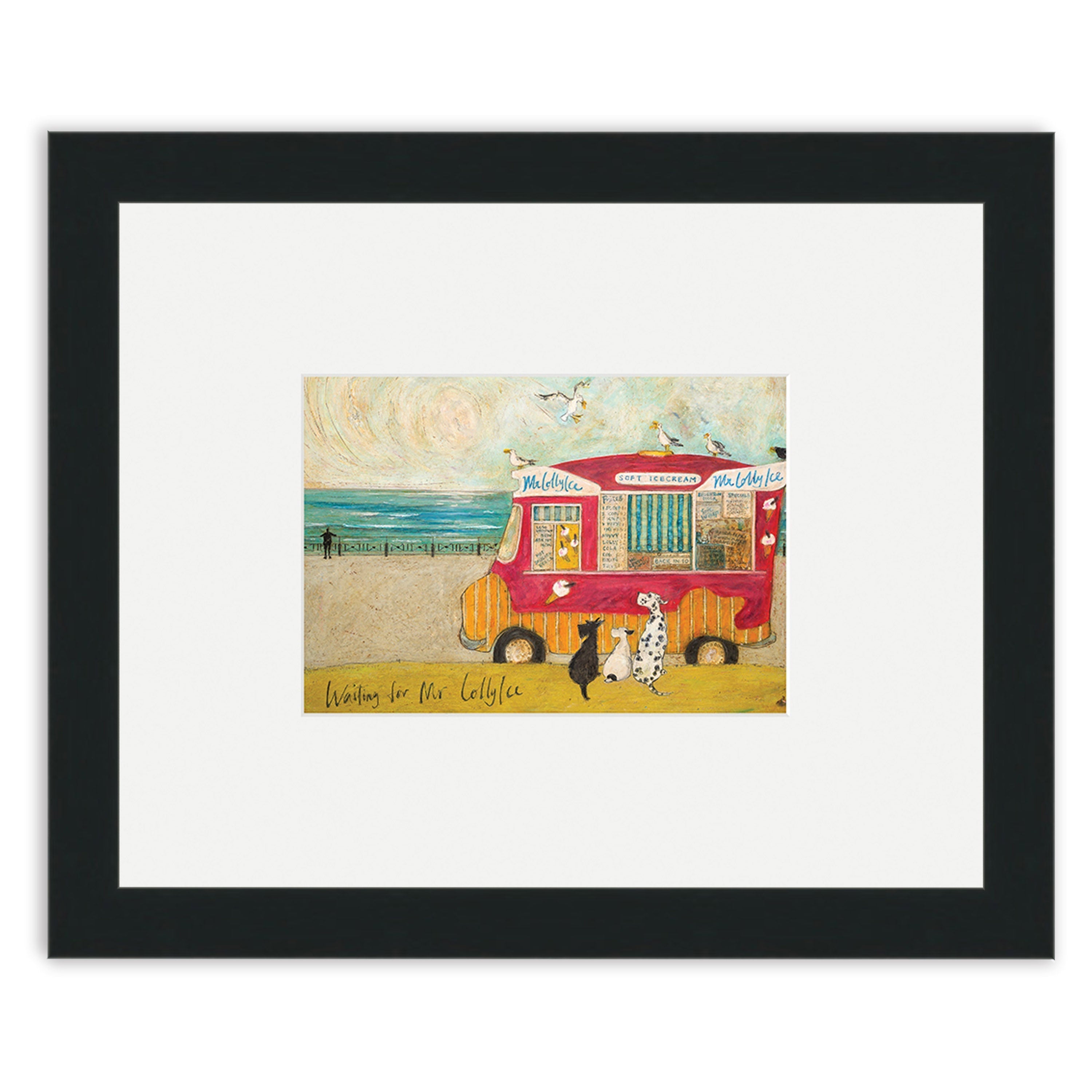 Waiting for Mr Lollyice - 24 x 30cm / None / Black 22mm