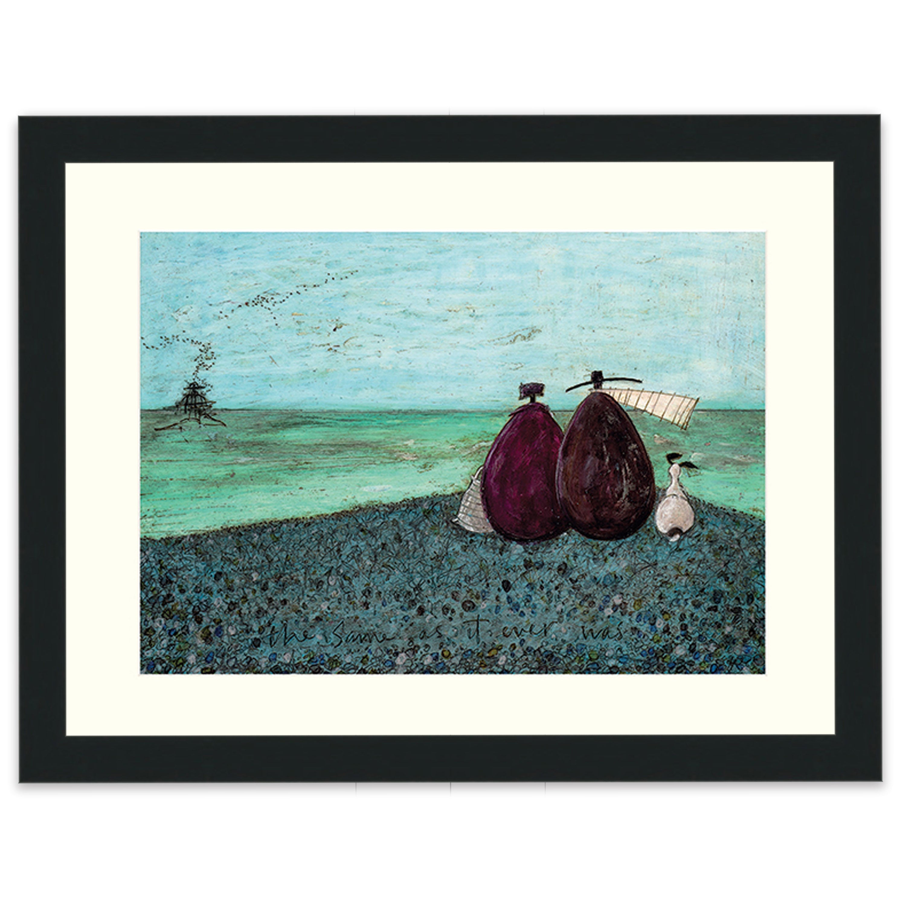 The Same as it Ever Was - 30 x 40cm / Standard Ivory / Black 22mm