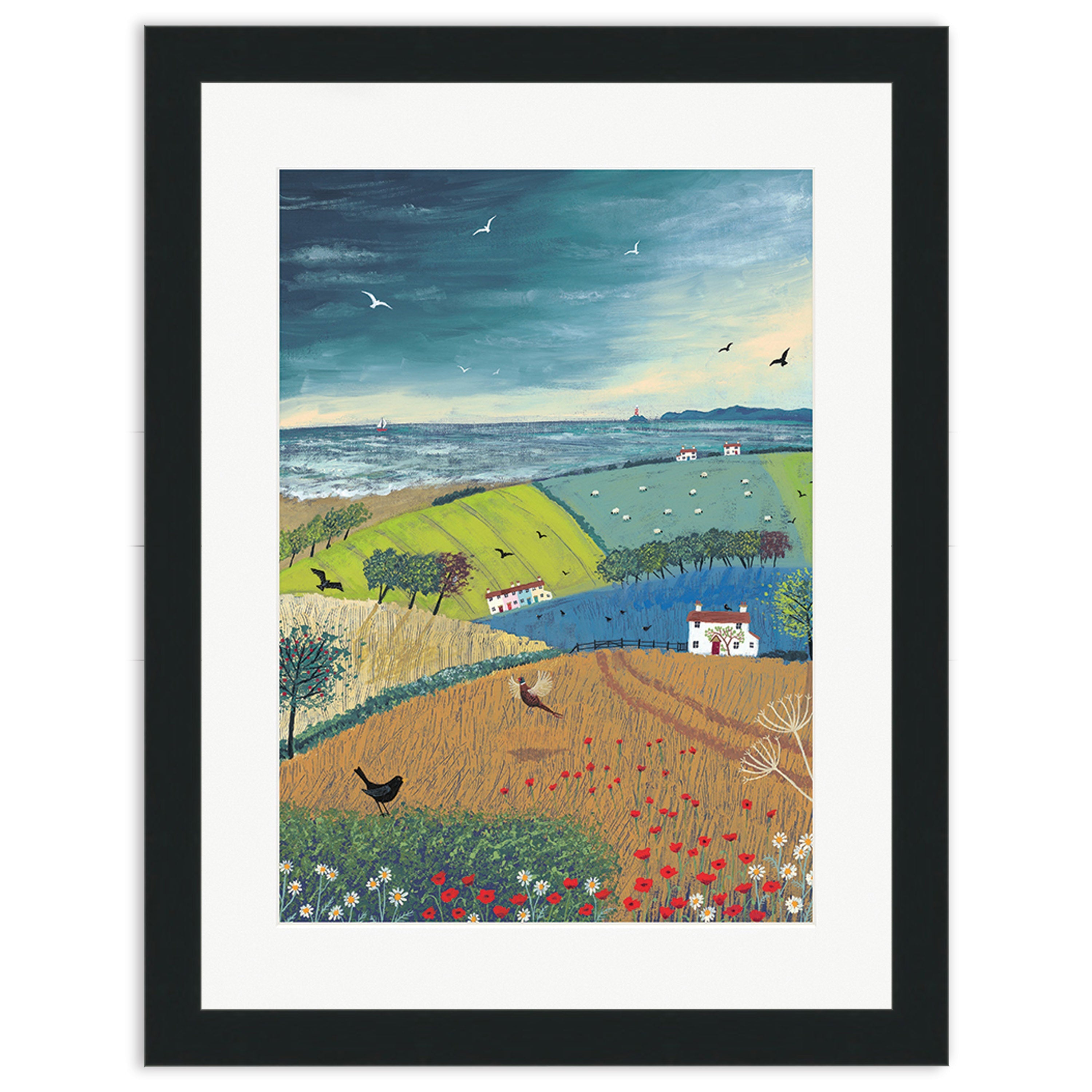 Sea Breeze - 30 x 40cm / Standard Ivory / Black 22mm