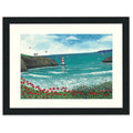 The Lighthouse at Poppy Bay - 30 x 40cm / Standard Ivory / Black 22mm