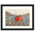 A Day in Lavender - 30 x 40cm / Standard Ivory / Black 22mm