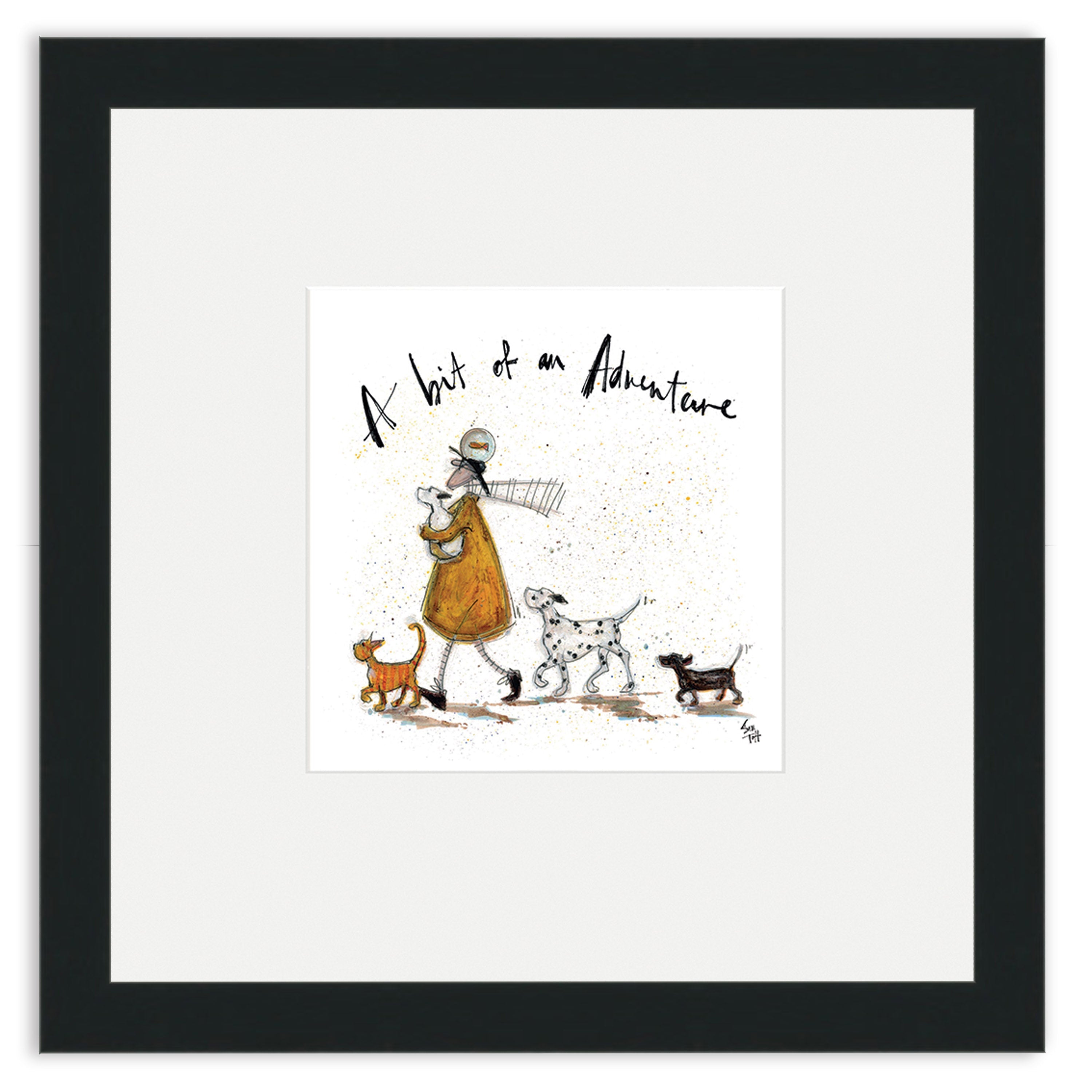 A Bit of an Adventure - 30 x 30cm / Standard Ivory / Black 22mm