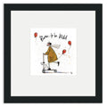 Born to be Wild - 30 x 30cm / Standard Ivory / Black 22mm