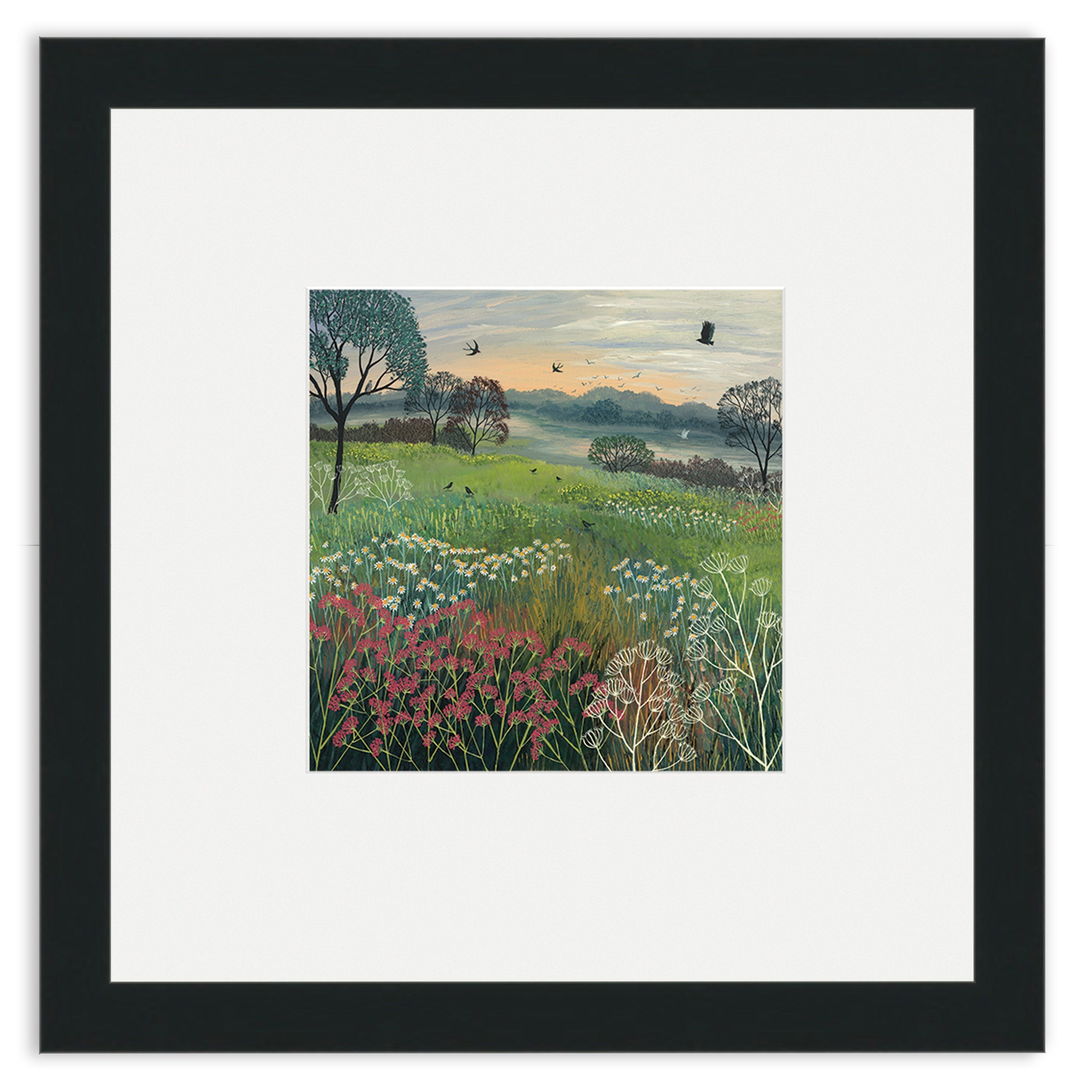 Summer's Eve - 30 x 30cm / Standard Ivory / Black 22mm