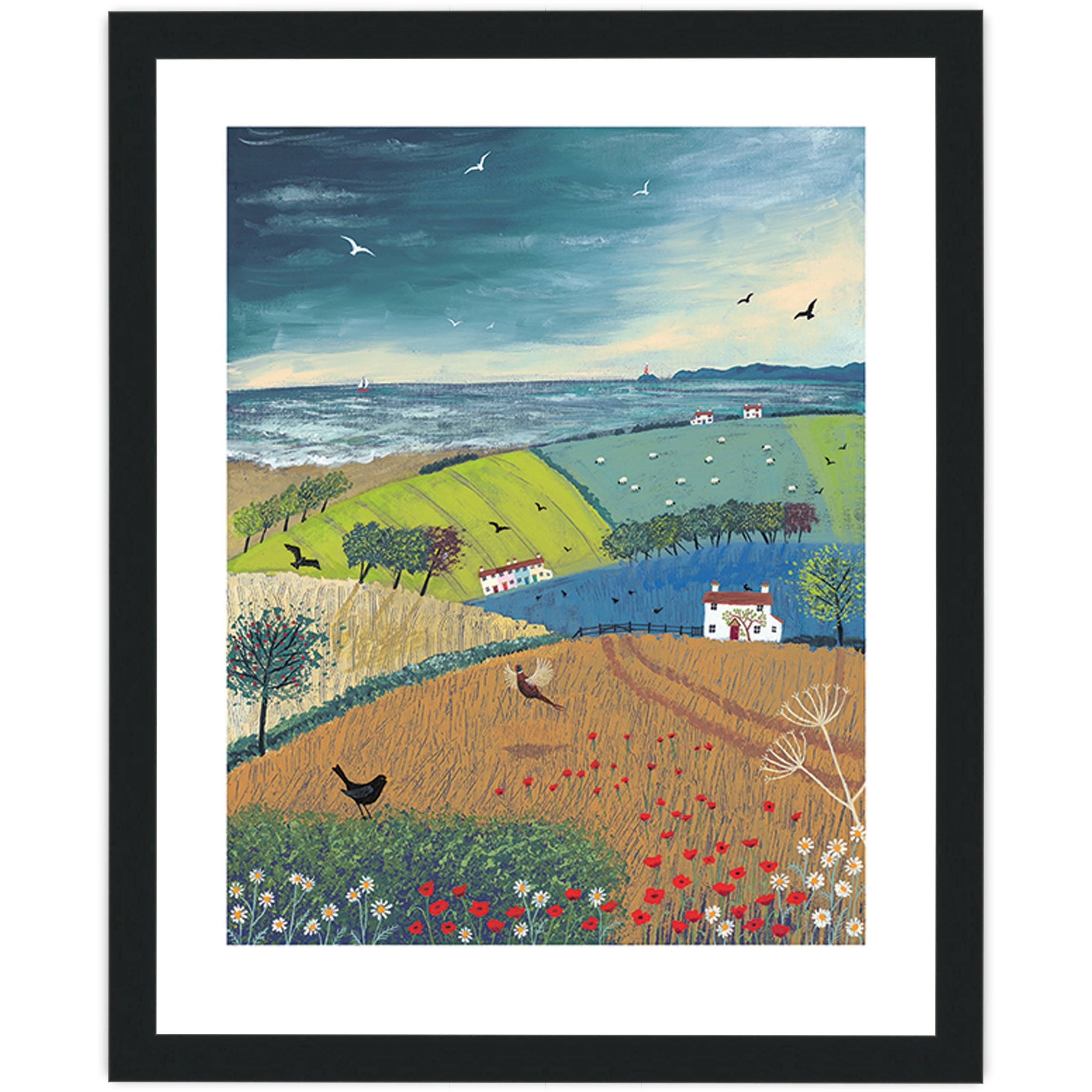 Sea Breeze - 40 x 50cm / None / Black 22mm