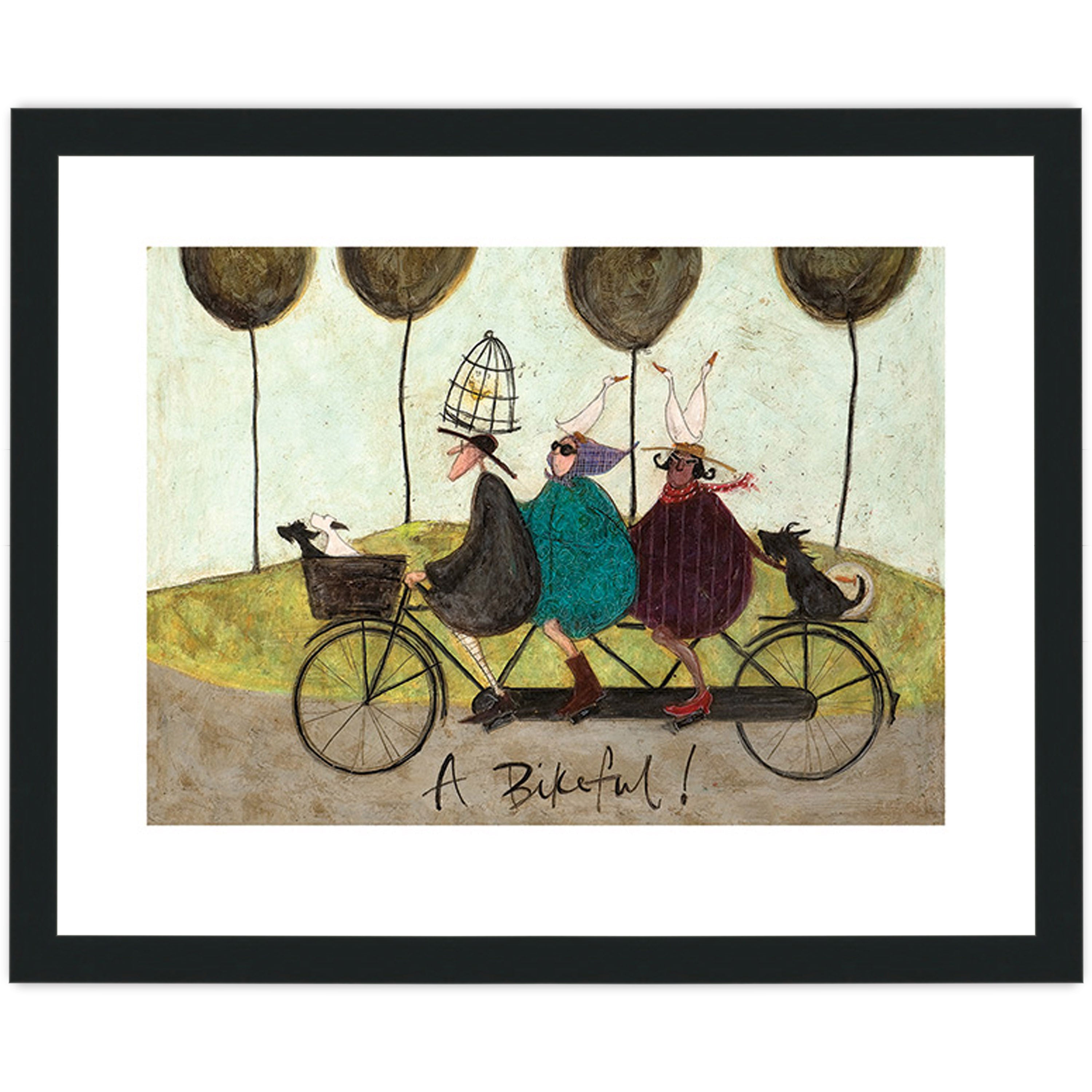 A Bikeful! - 40 x 50cm / None / Black 22mm