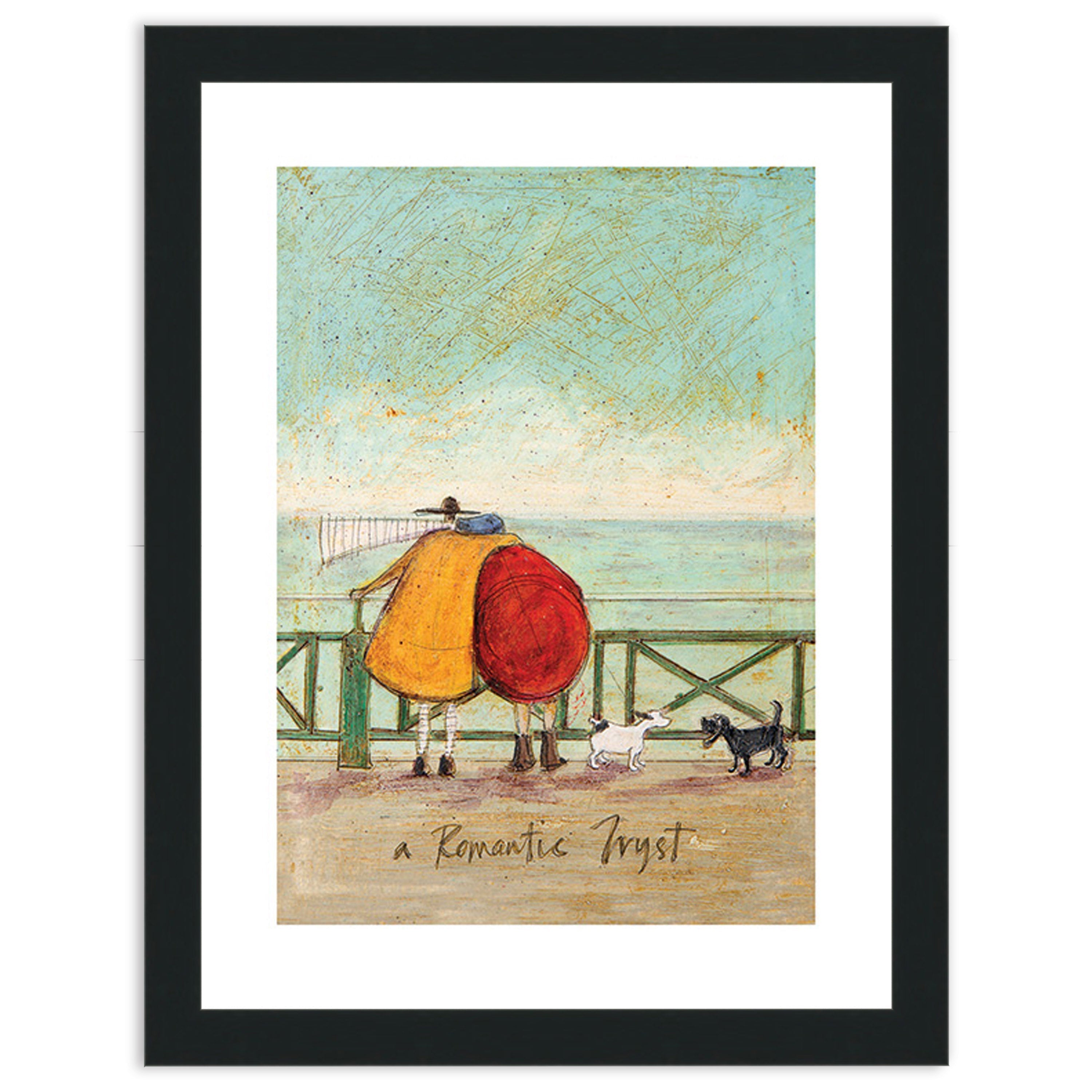 A Romantic Tryst - 30 x 40cm / None / Black 22mm