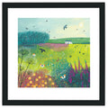 Midsummer Meadow - 40 x 40cm / None / Black 22mm