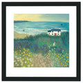 Cottage by Ocean Meadow - 40 x 40cm / None / Black 22mm