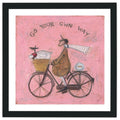 Go Your Own Way - 40 x 40cm / Standard Ivory / Black 22mm