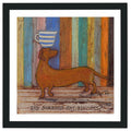 Did Someone Say Biscuits - 40 x 40cm / Standard Ivory / Black 22mm