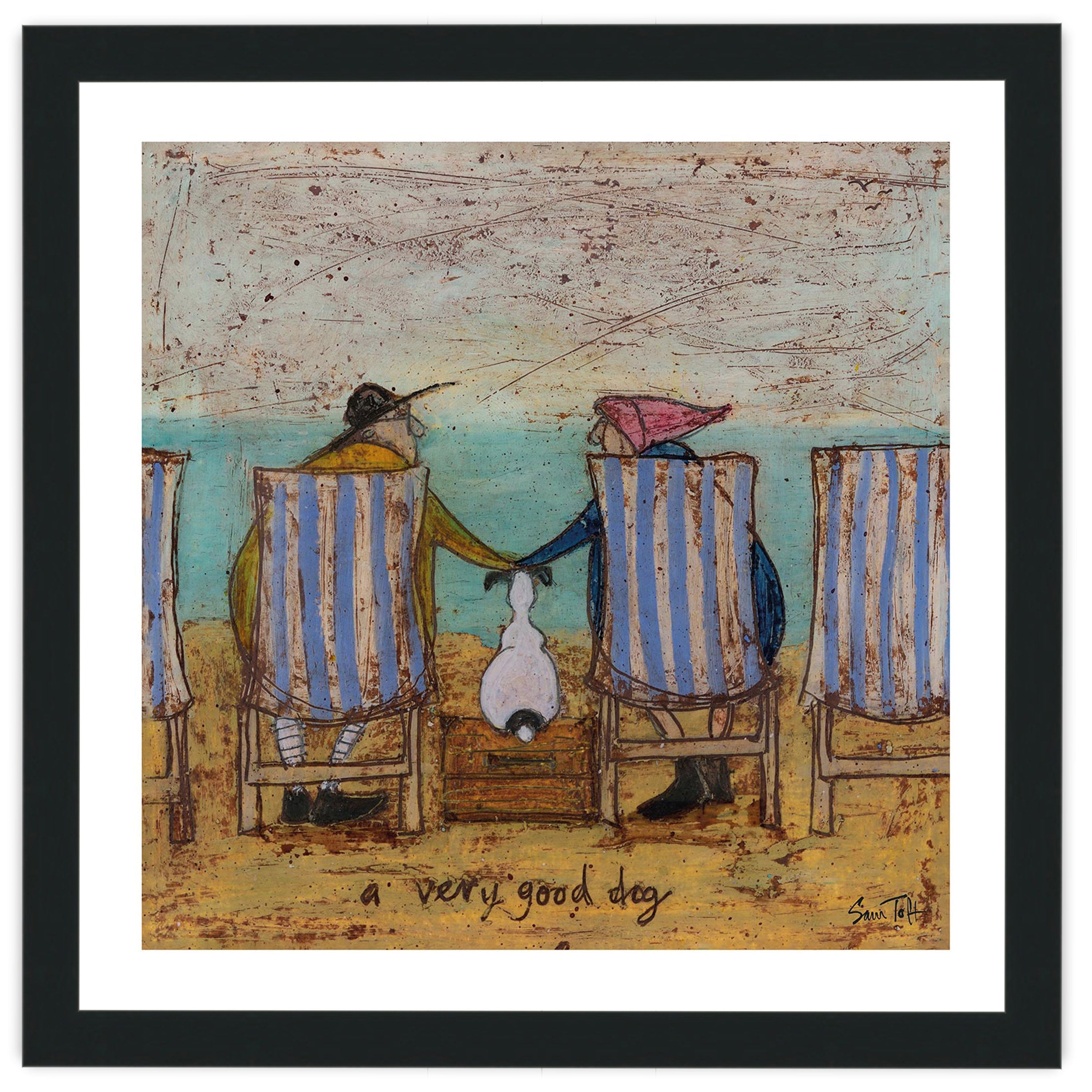 A Very Good Dog II - 40 x 40cm / None / Black 22mm