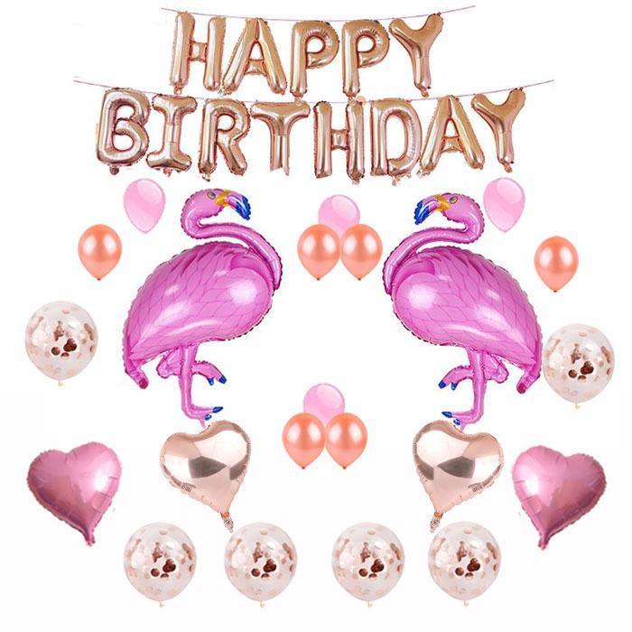 Verjaardag versiering (Flamingo)