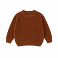 MamaRaya Personalized Baby Knit Sweater - 0-3m / Brown