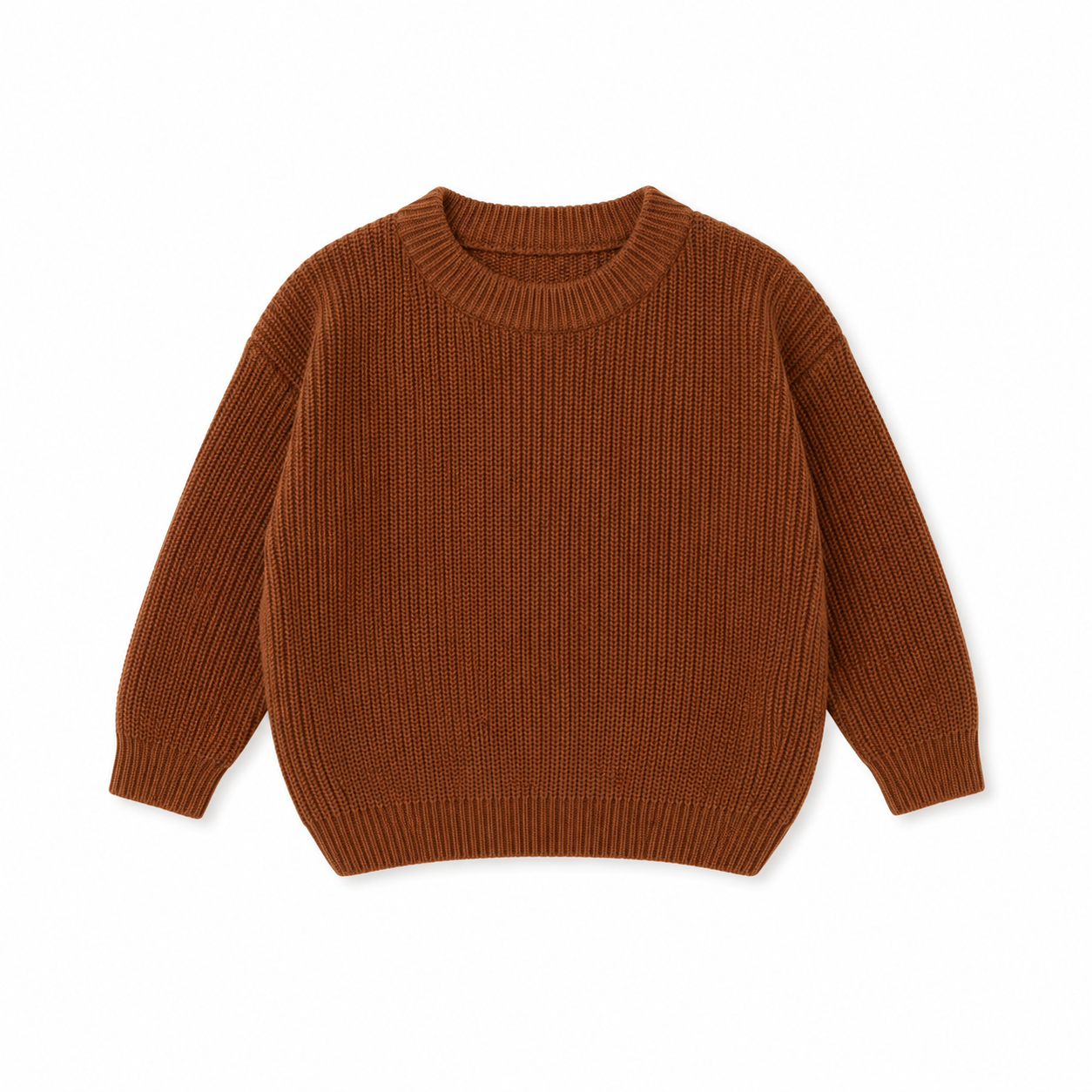 MamaRaya Personalized Baby Knit Sweater - 12-18m / Brown