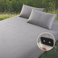 Bamboo Grounding Fitted Sheet - Grey / Twin XL
