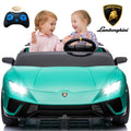 Lamborghini 24V Ride on Car for Big Kids, Lamborghini Huracan Battery Powered Ride on Toy with Remote Control, Electric Car for Kids - 绿色