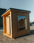 SK 210 - 6X8 Footprint - 4 Person / Vertical Plank Cedar Siding / Thermo Spruce