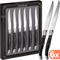KitchenMonster® Steakmessen set van 6 - Zwart
