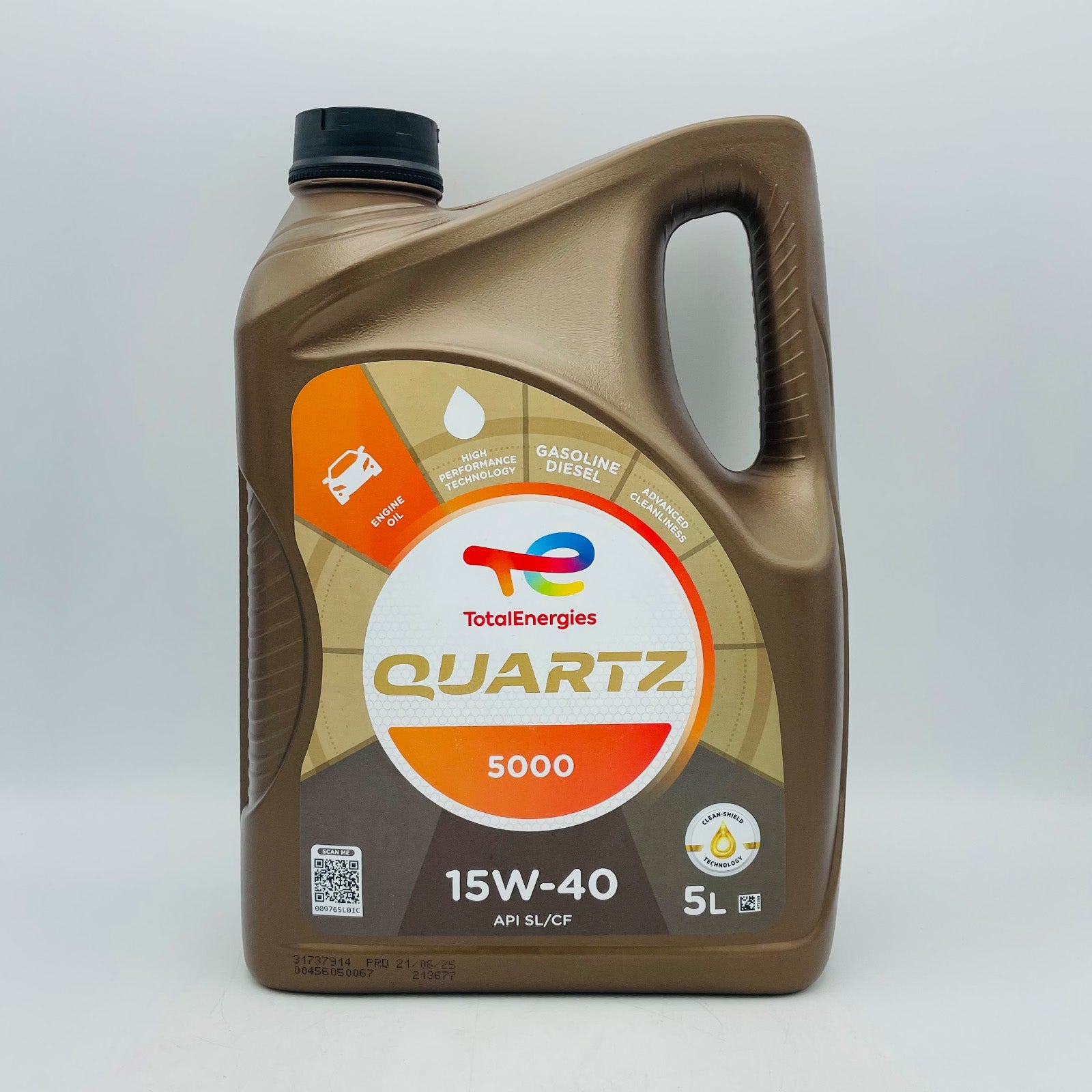 TotalEnergies Quartz 5000 15W-40 Diesel Engine Oil - (5 Litres)