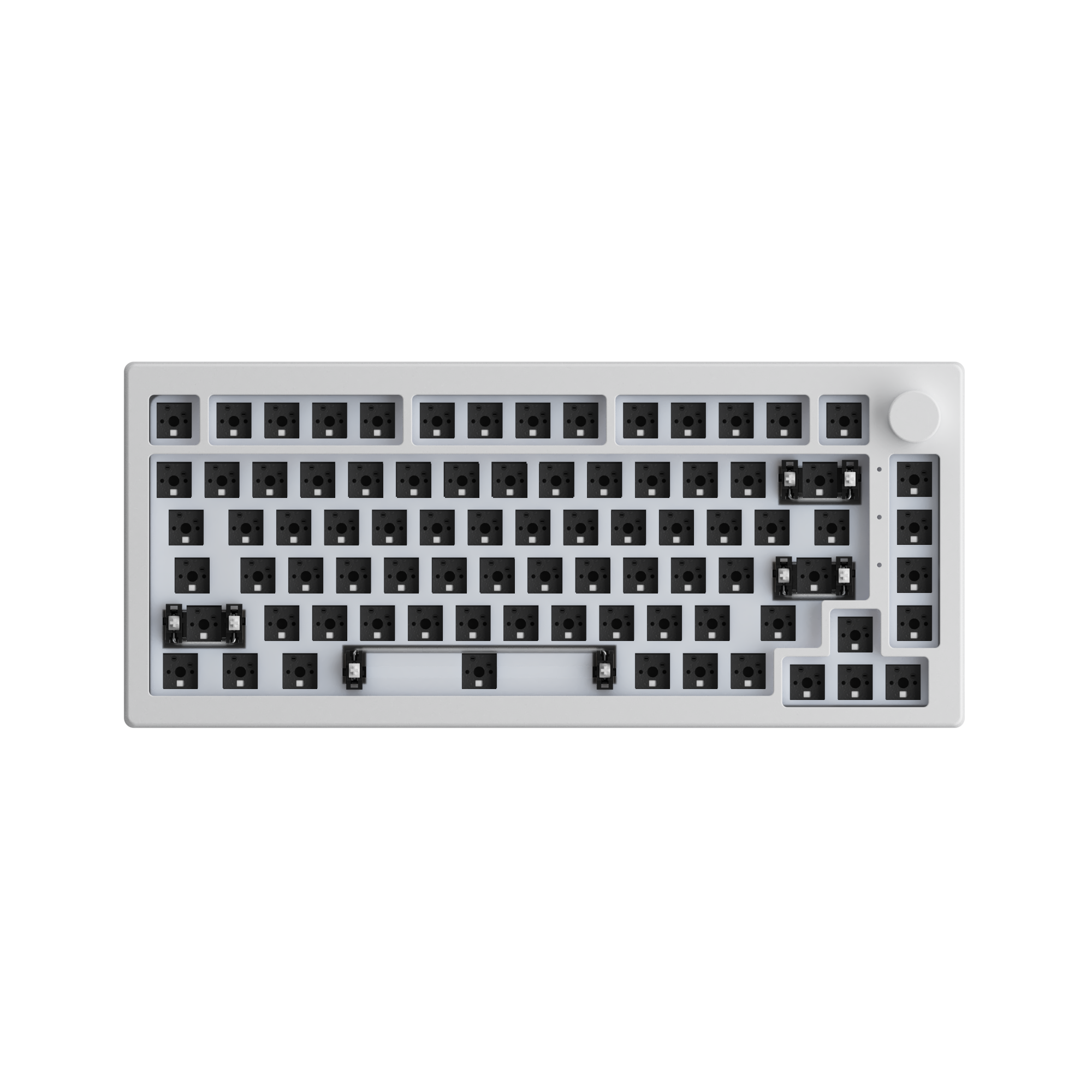 5075 VIA DIY Kit - 5075B(Wireless Tri-mode) / Moonlight White- ANSI / Default(CN) Warehouse