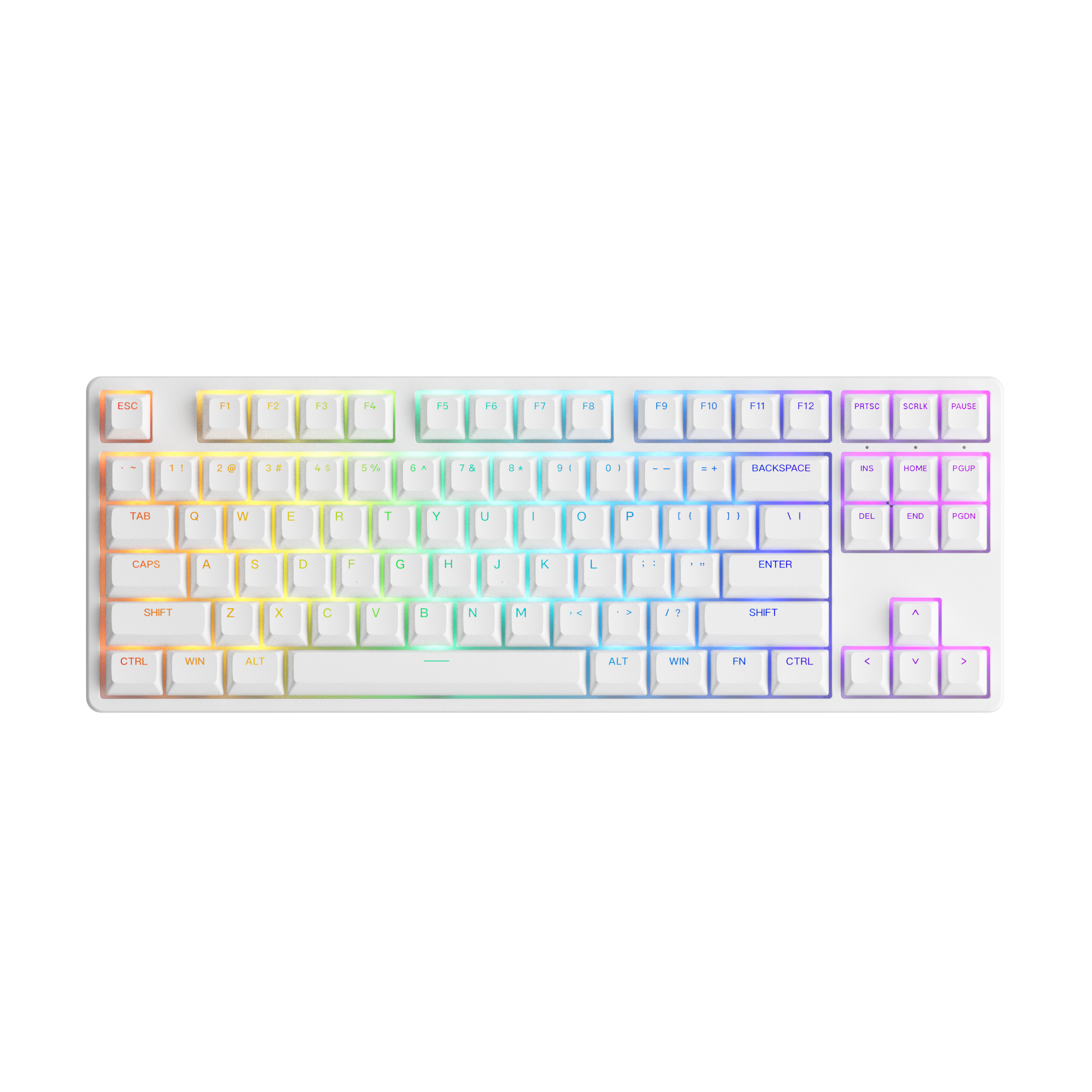 5087S Shine-Through - White / Akko CS Jelly Pink