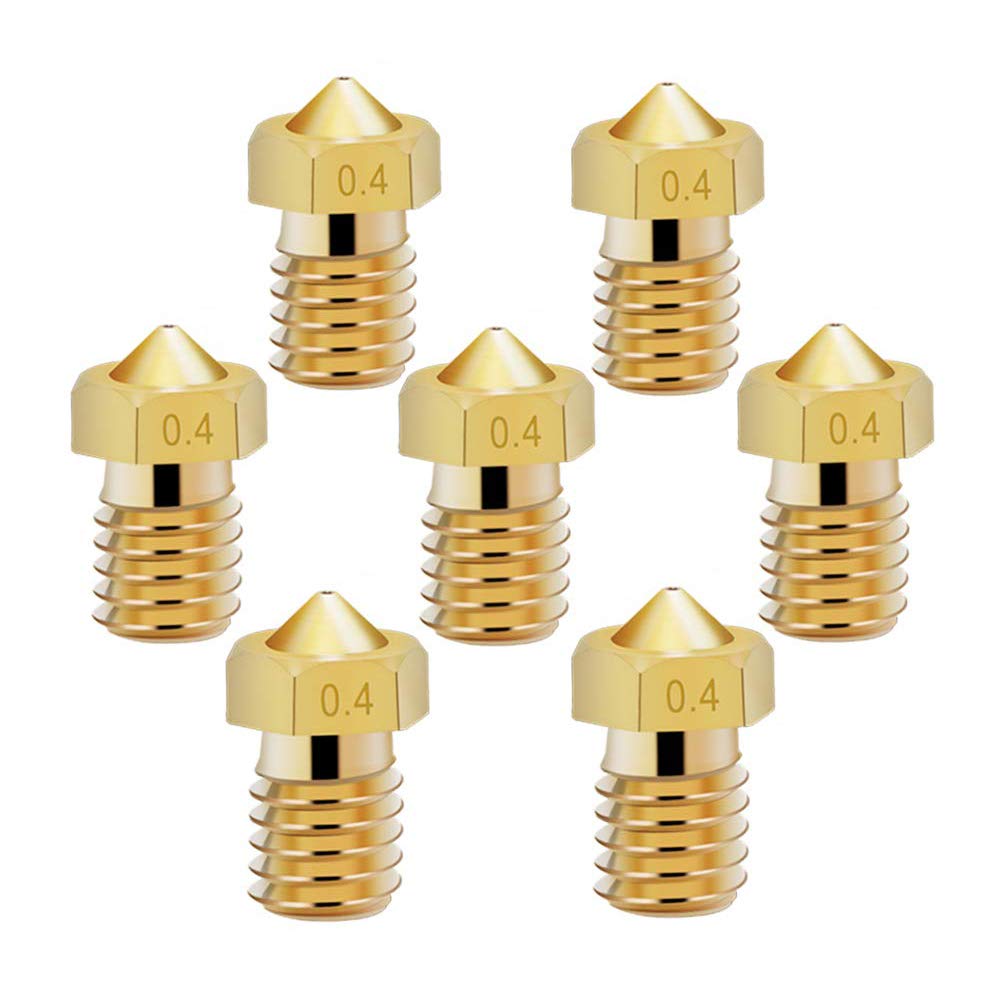 20PCS E3D V5 V6 Brass Nozzle - 0.4mm * 20pcs