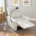 270 Power Swivel Rocker Recliner Chair W Phone Holder, Electric Glider Reclining Sofa With USB Ports, Power Swivel Glider, Rocking Chair - Beige