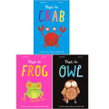 Jacqui Lee 3 Books Collection Set ( This is Crab, This is Frog & This is Owl ) Paperback