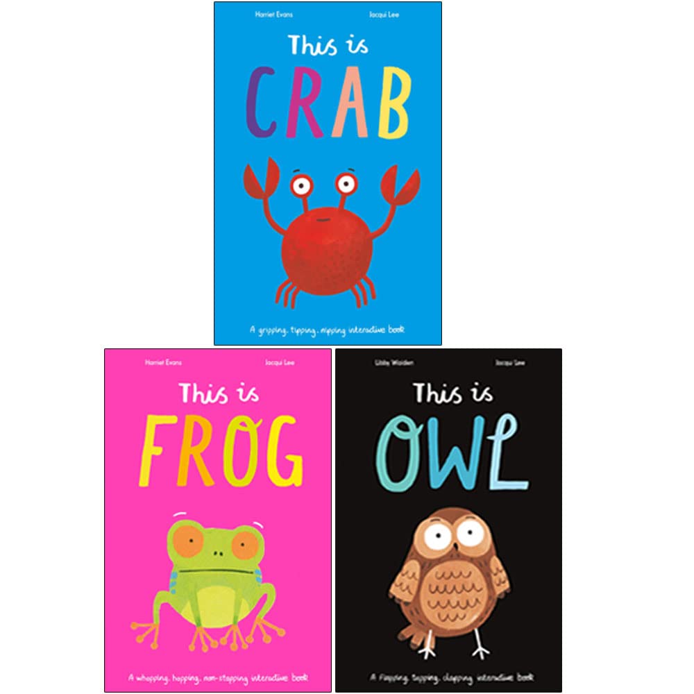 Jacqui Lee 3 Books Collection Set ( This is Crab, This is Frog & This is Owl ) Paperback