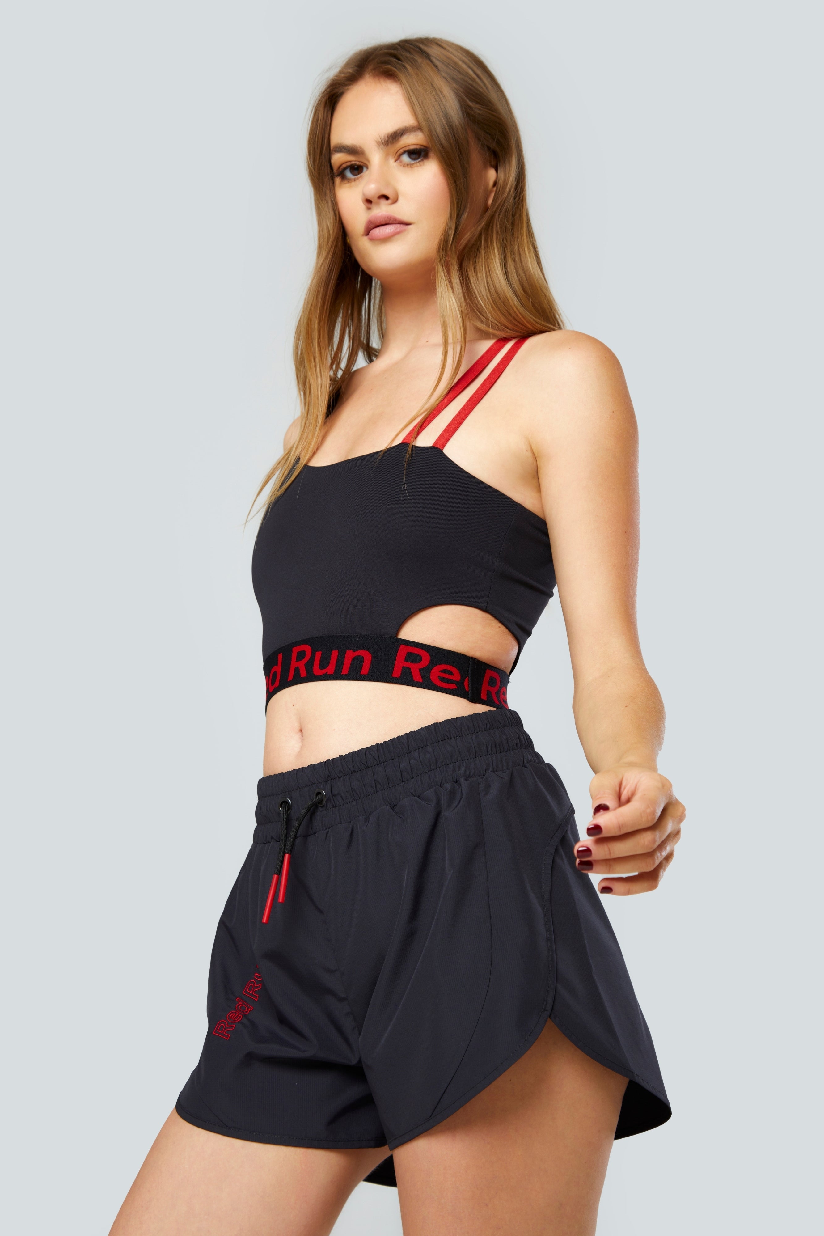 Colour Block Sports Bra - Inky - Black / XL