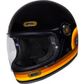 Black Orbit Retrograde ECE R22.06 Motorcycle Helmet - Gloss Black / 59cm | L