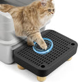 Black Litter Box Step with Wooden Base - 11.8"x8"x3.6"