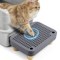 Dark Gray Litter Box Step with Wooden Base - 11.8"x8"x3.6"