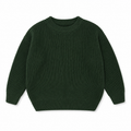MamaRaya Personalized Baby Knit Sweater - 0-3m / Dark Green