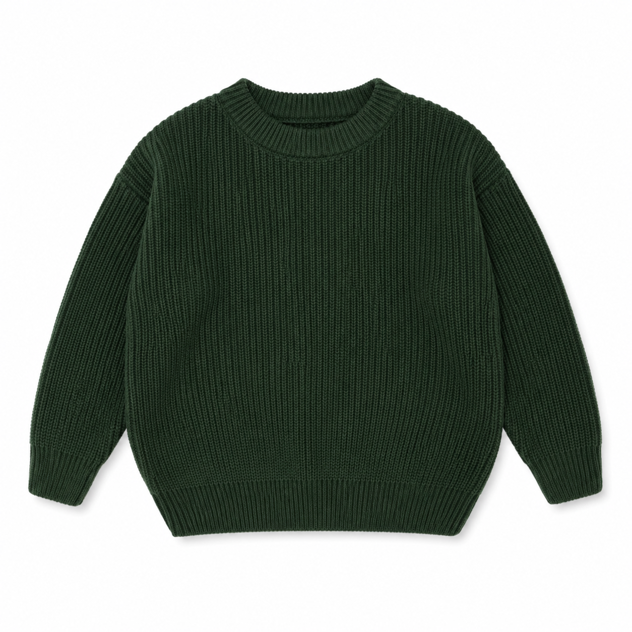 MamaRaya Personalized Baby Knit Sweater - 0-3m / Dark Green