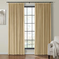 Velmor Velvet Drapes Pleated - Kakhi MJ11-5