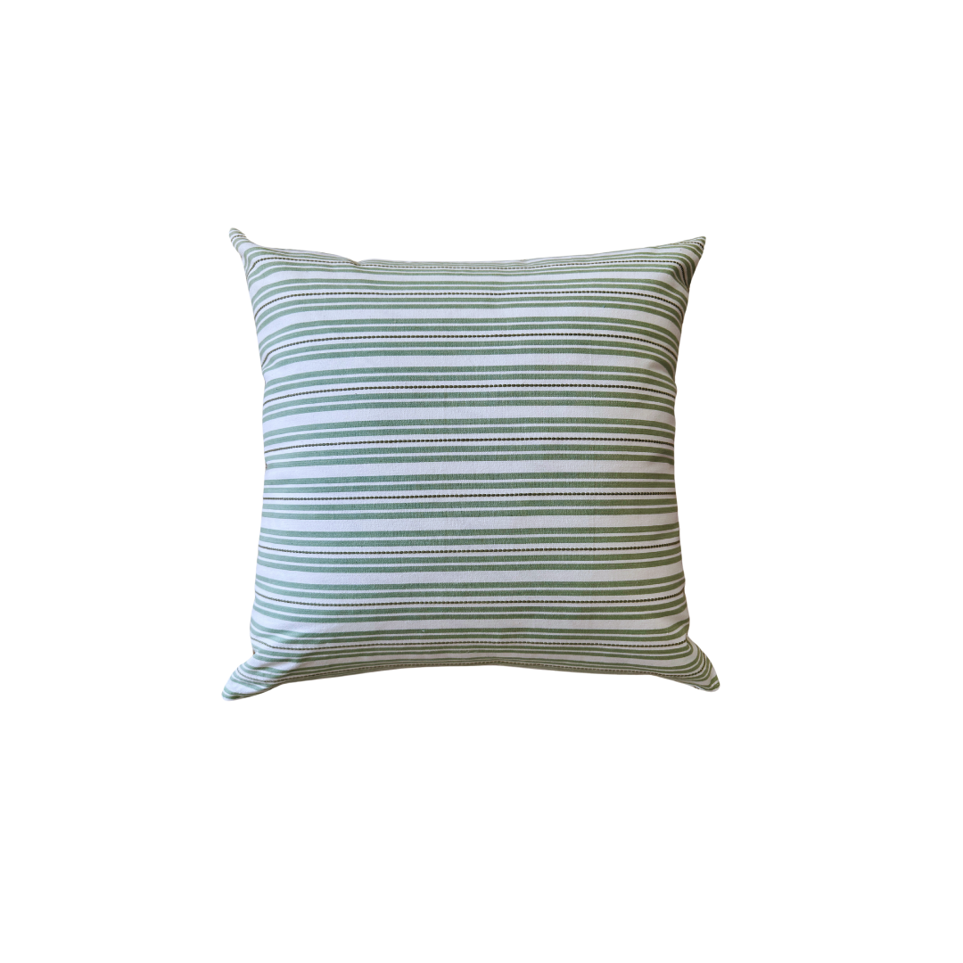 KRAVET EMBROIDERED STRIPE PILLOW - 20 x 20