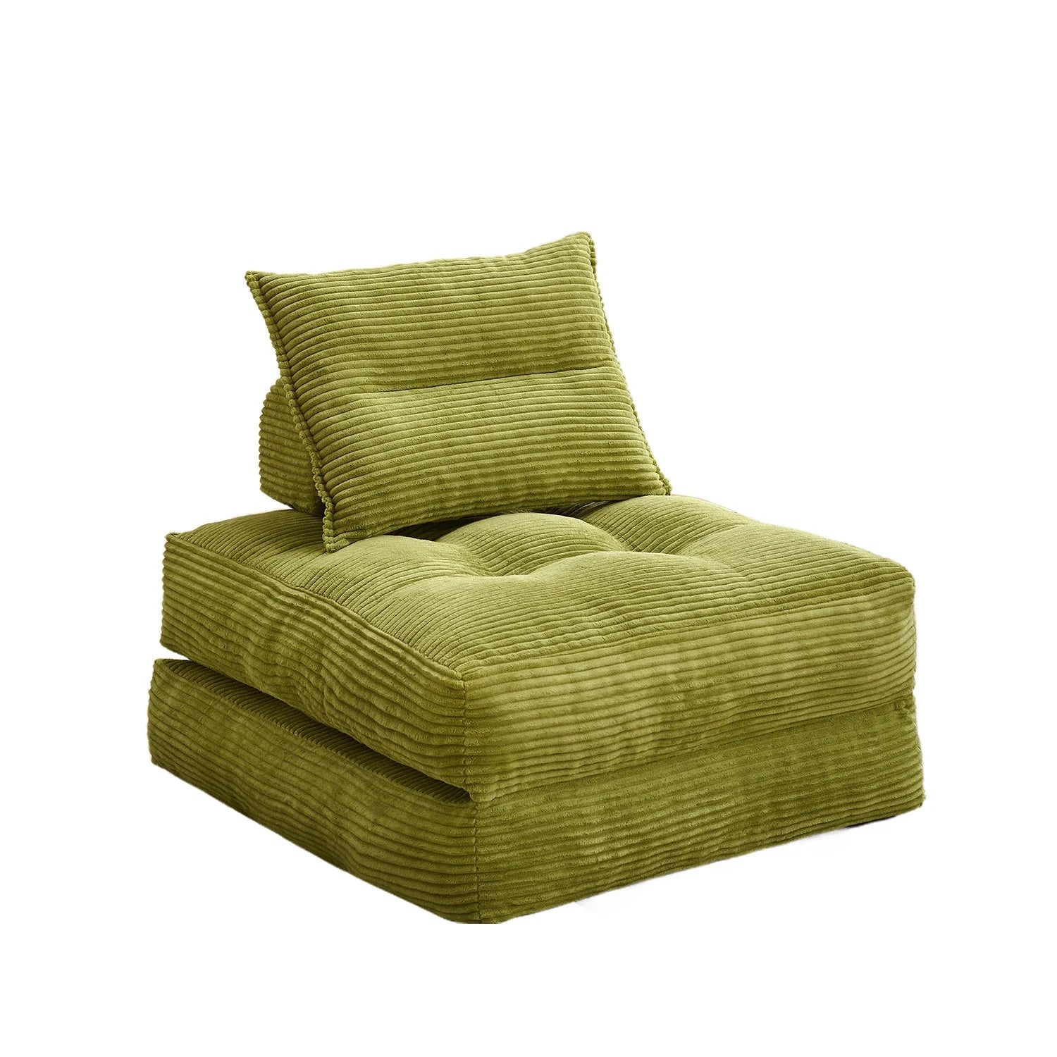 Compact Sofa Bed - Green / Corduroy