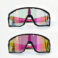 Cycling Glasses Vibel, Color Changing, Bonus Polarizer - Black frame sakura pink lenses