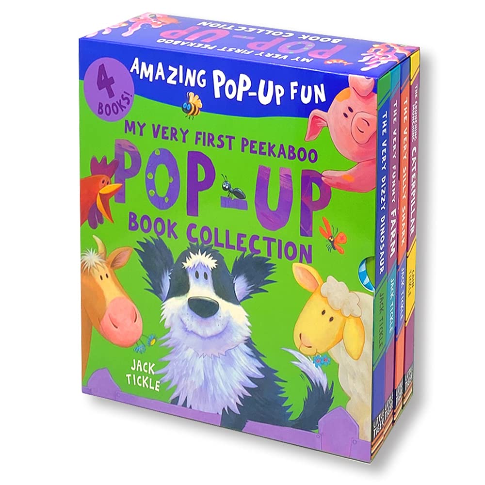 My Very First Peekaboo Pop-Up Book Collection 4 Books Box Set Very dizzy dinosaur
